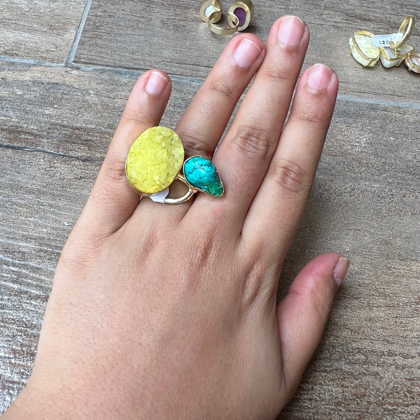 Druzy Agate Ring