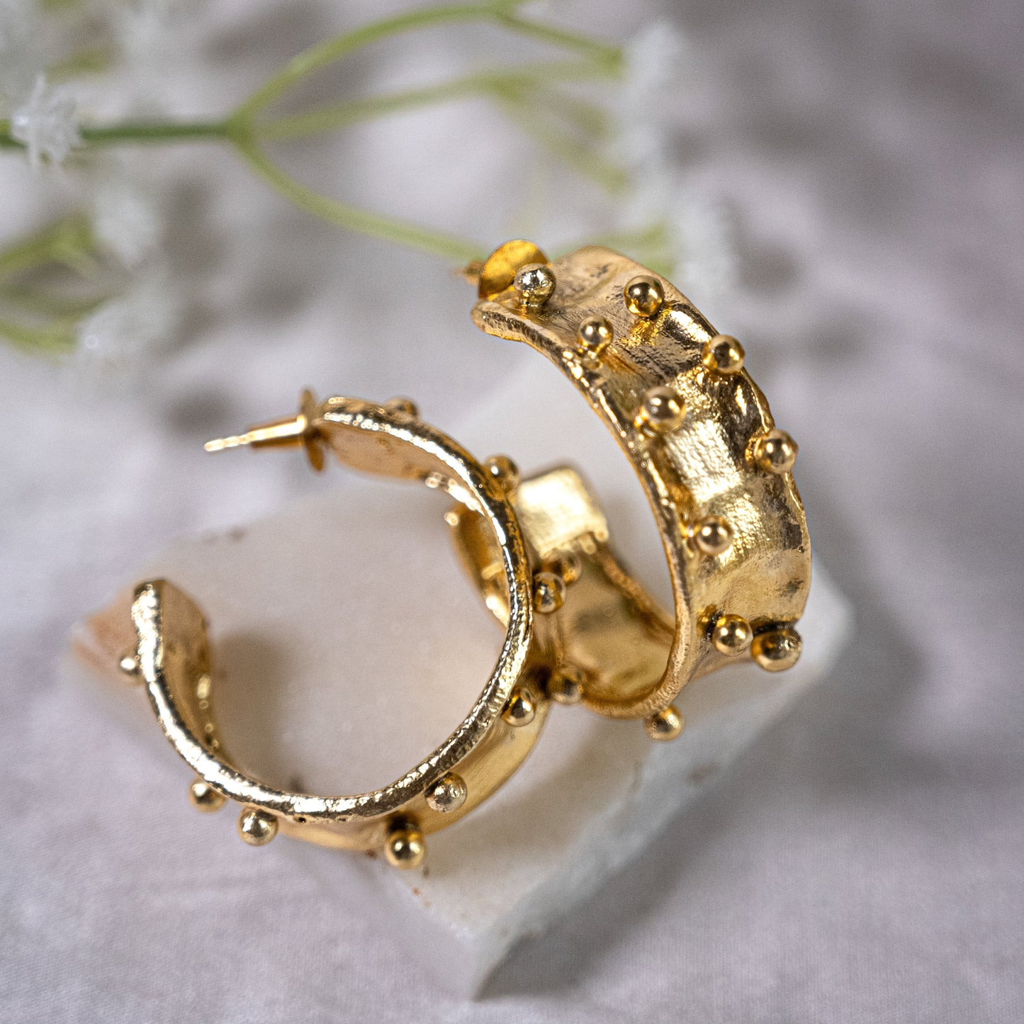 Thick Gold Chunky Hoops