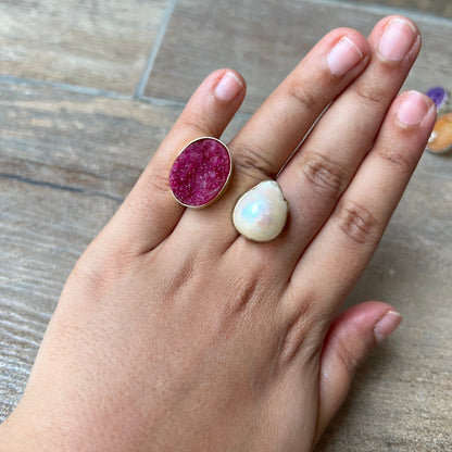 Druzy Agate Ring