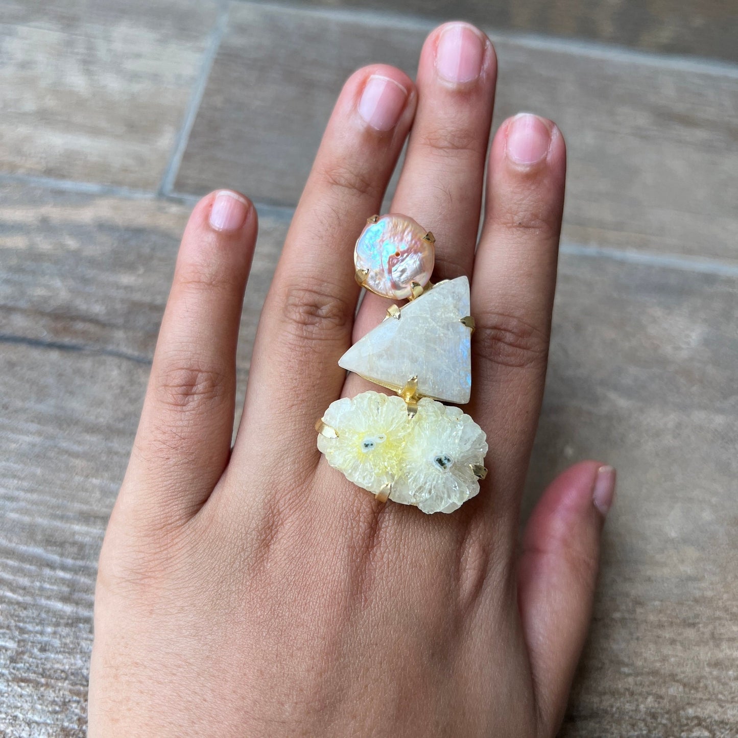 Druzy Agate Ring