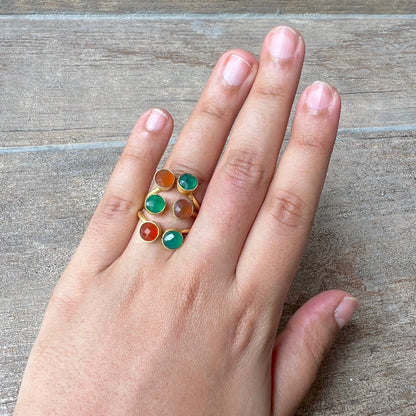 The Enache 1. Chunky Multi Stone Ring TheEnache