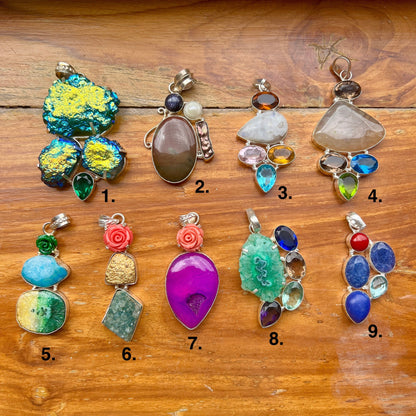 The Enache 1 Gemstone Pendant Necklace TheEnache