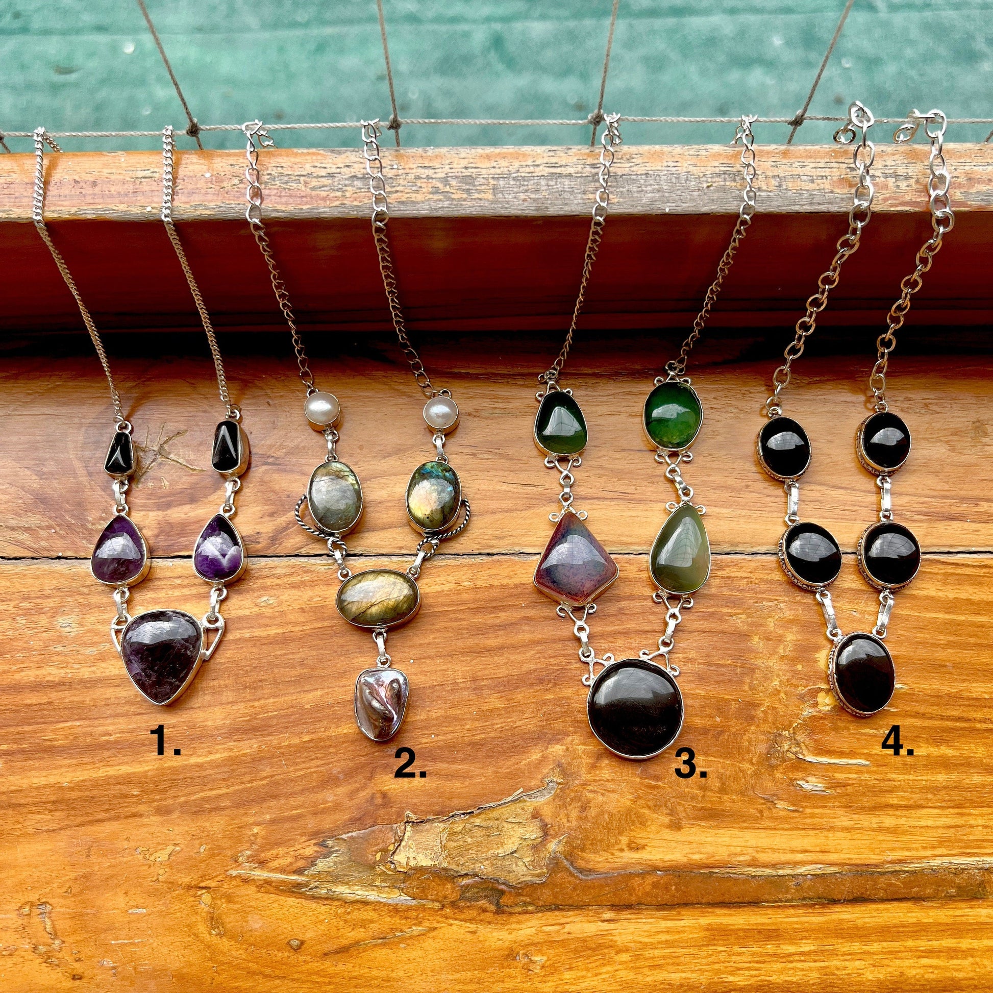 The Enache 1 Multi Gemstone Bib Necklace TheEnache