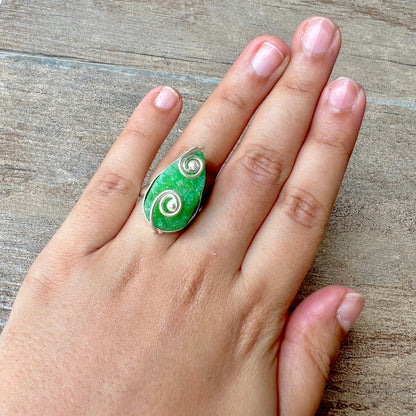 The Enache 1. Spotted Druzy Double Finger Ring TheEnache