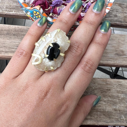 The Enache 2. Brown Druzy Cocktail Ring TheEnache