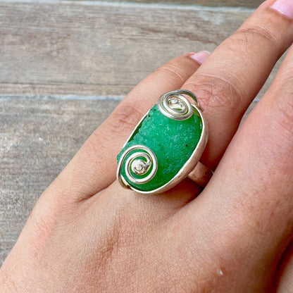 The Enache 2. Spotted Druzy Double Finger Ring TheEnache