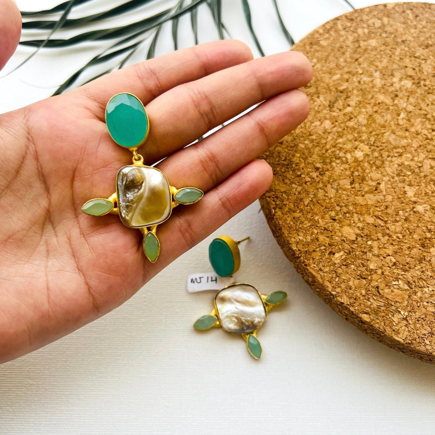 The Enache Baroque Pearl Dangle Earrings TheEnache