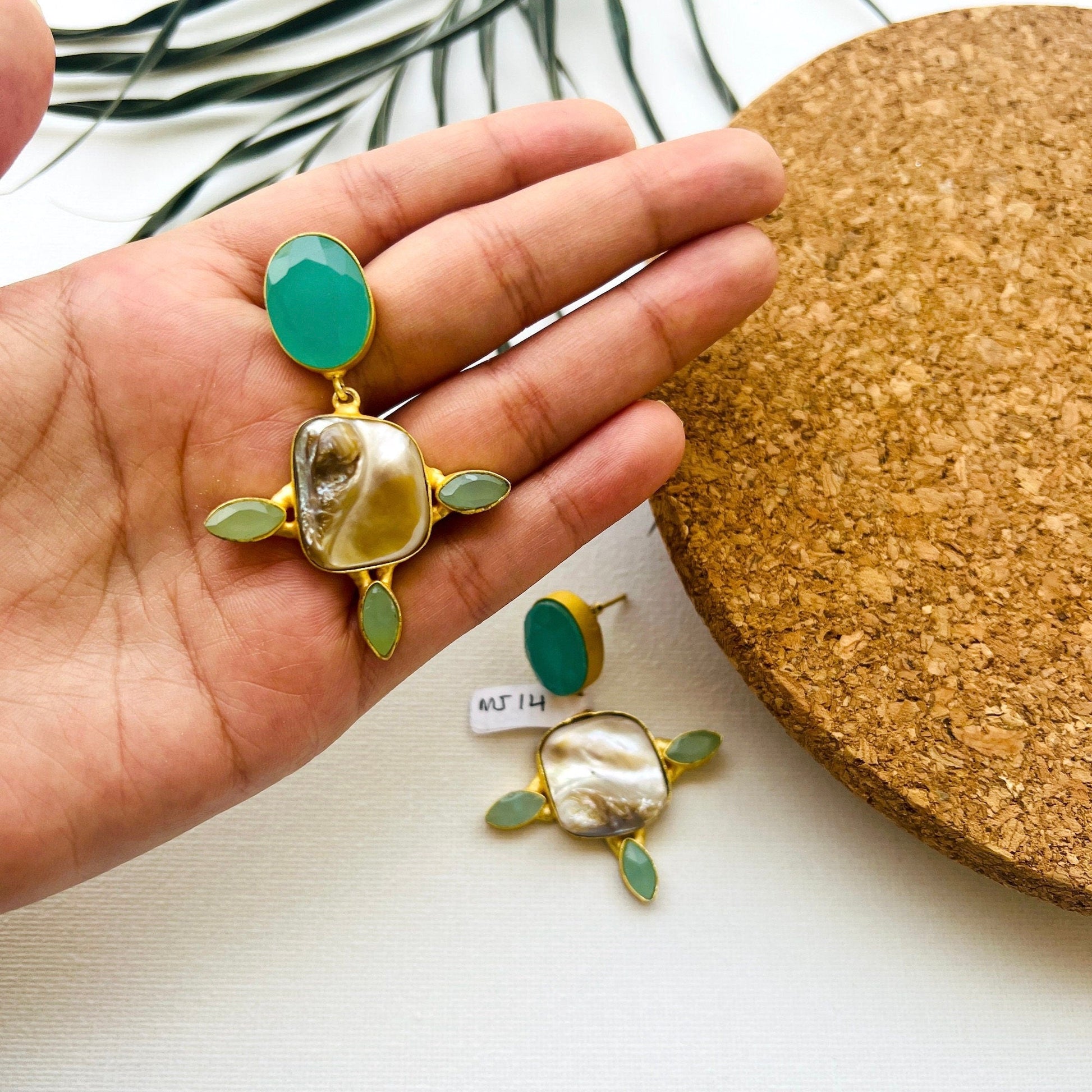 The Enache Baroque Pearl Dangle Earrings TheEnache