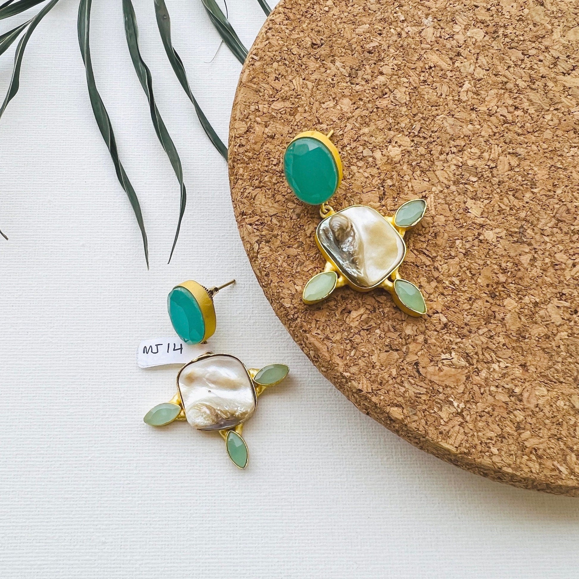 The Enache Baroque Pearl Dangle Earrings TheEnache