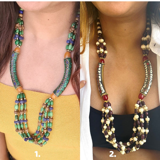 The Enache Beaded Long Necklace TheEnache