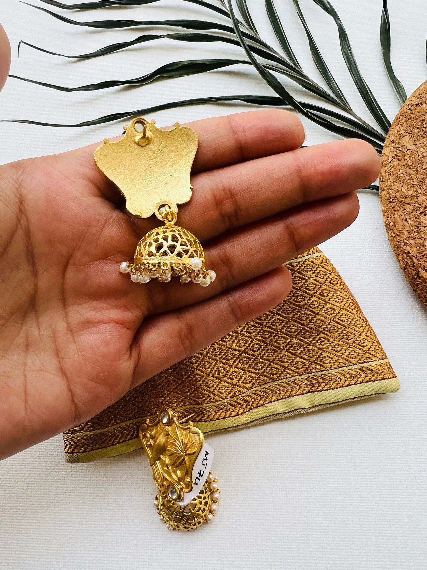 The Enache Bird Filigree Jhumka Earrings TheEnache