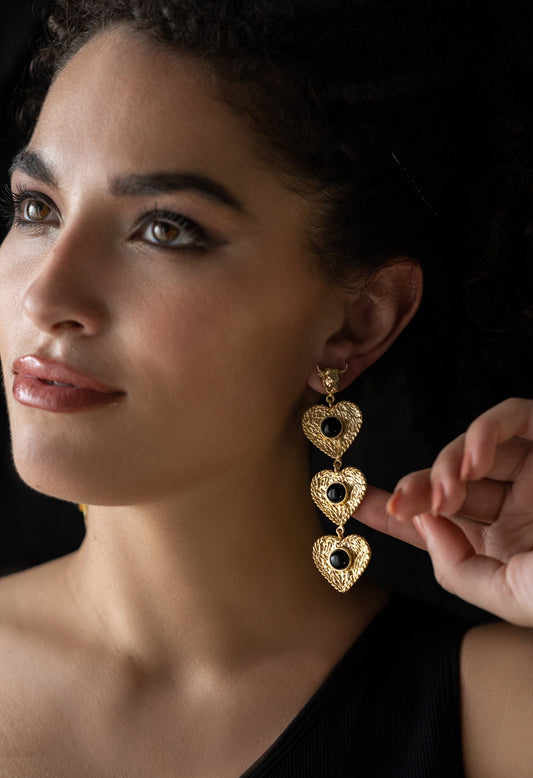 The Enache Black Bull Skull Earrings TheEnache