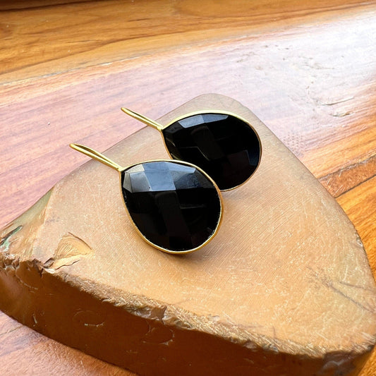 The Enache Black Onyx Drop Earrings TheEnache