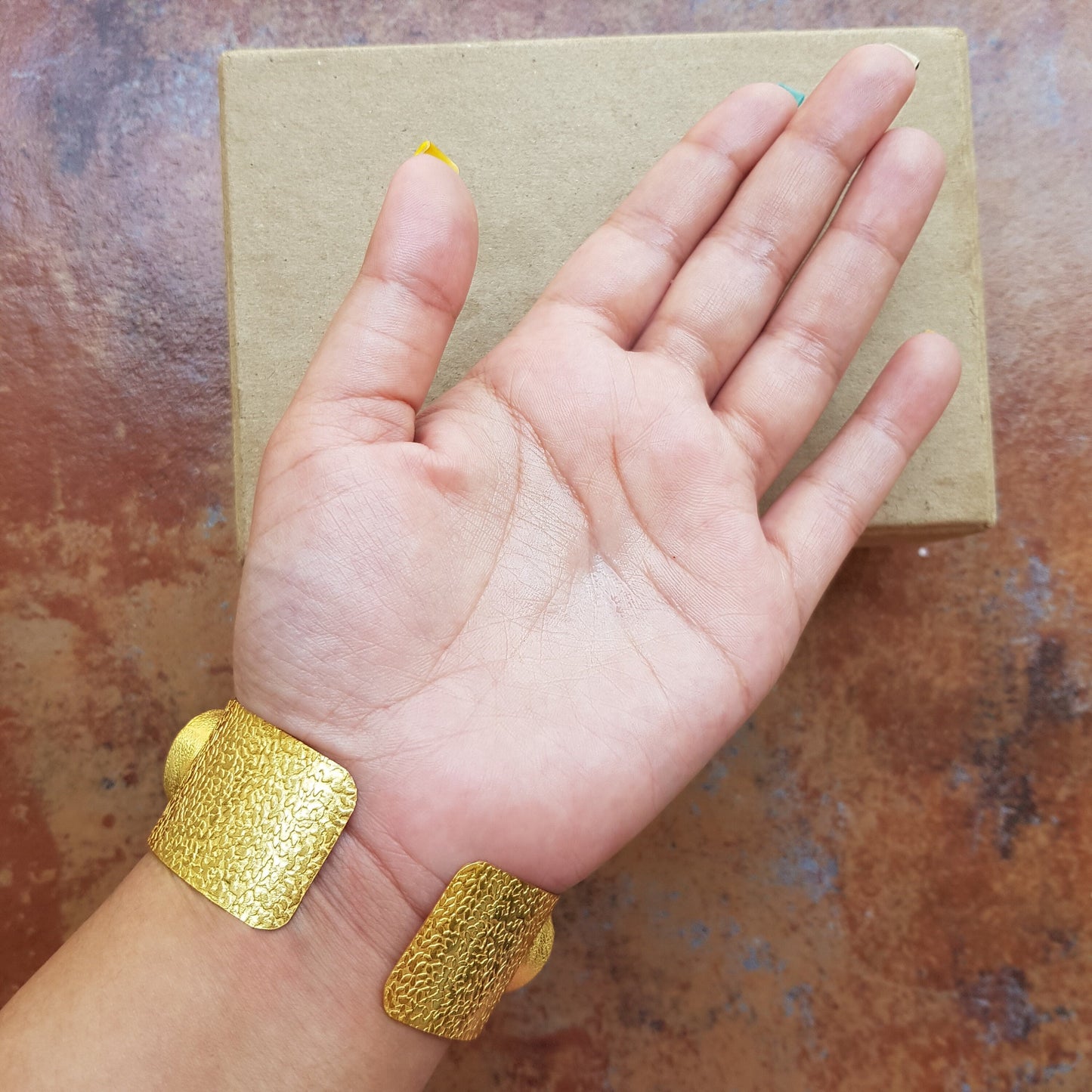 The Enache Blue Agate Cuff Bracelet TheEnache