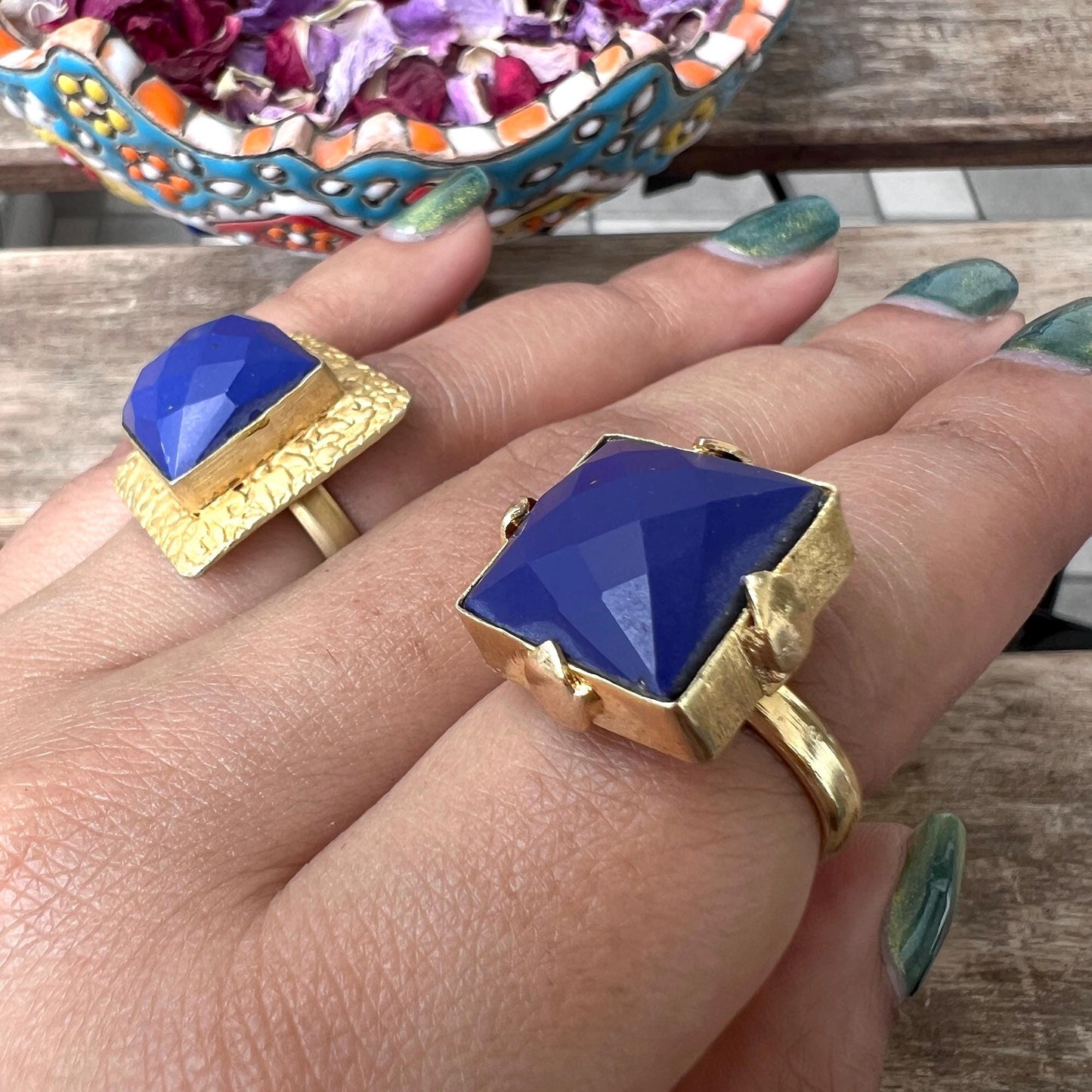 The Enache Blue Lapis Gold Ring TheEnache