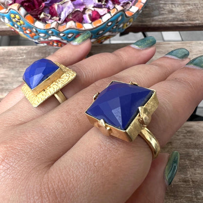 The Enache Blue Lapis Gold Ring TheEnache