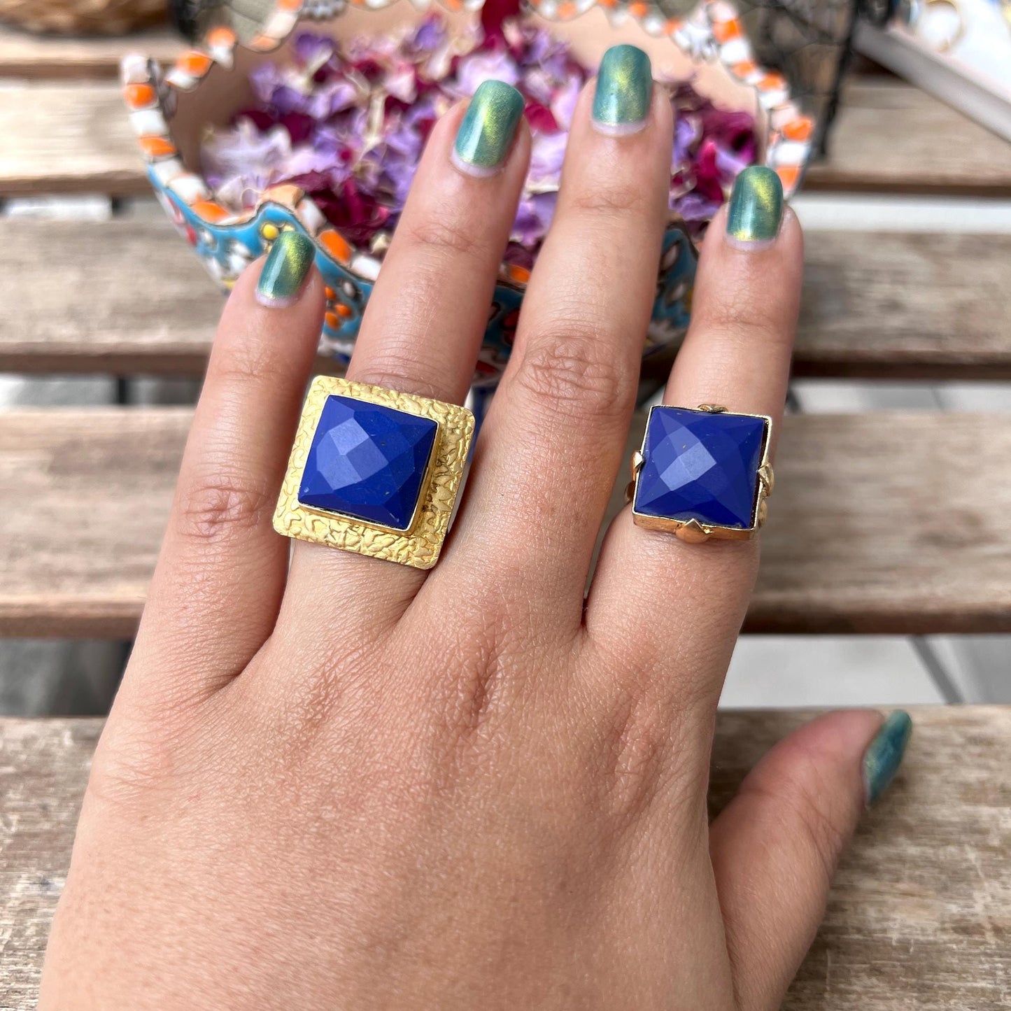 The Enache Blue Lapis Gold Ring TheEnache