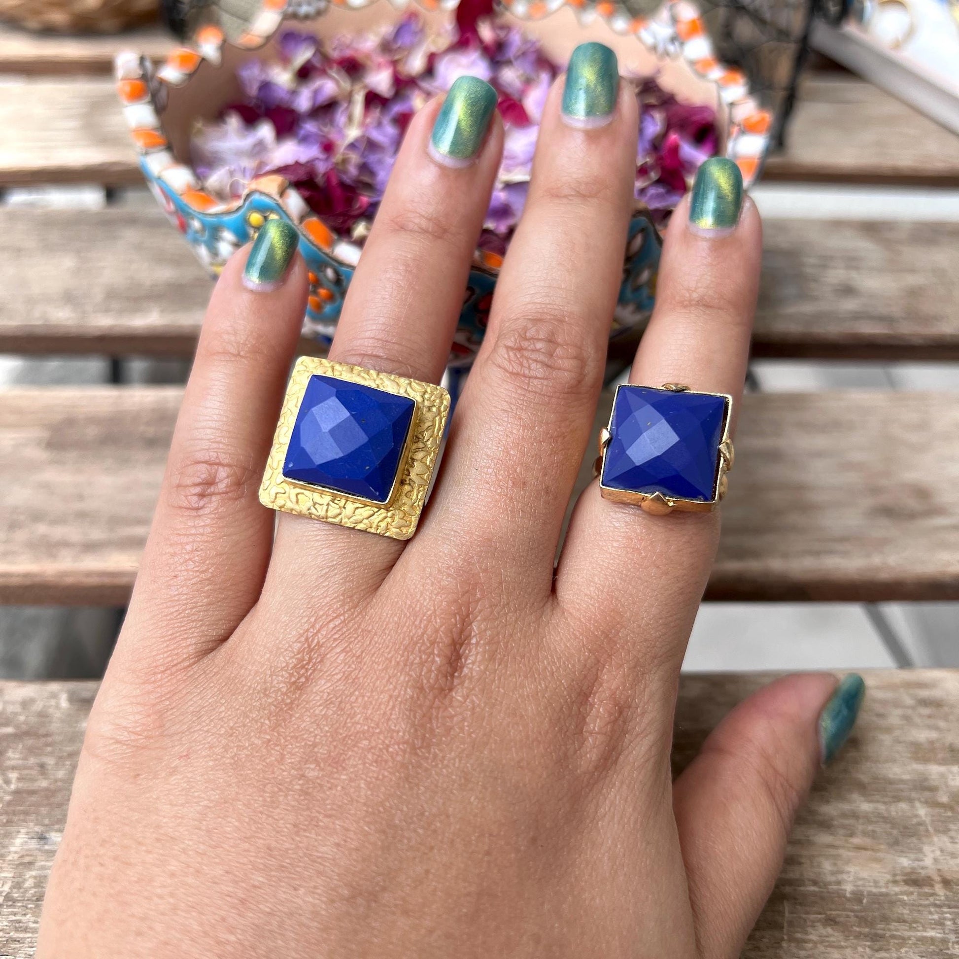 The Enache Blue Lapis Gold Ring TheEnache