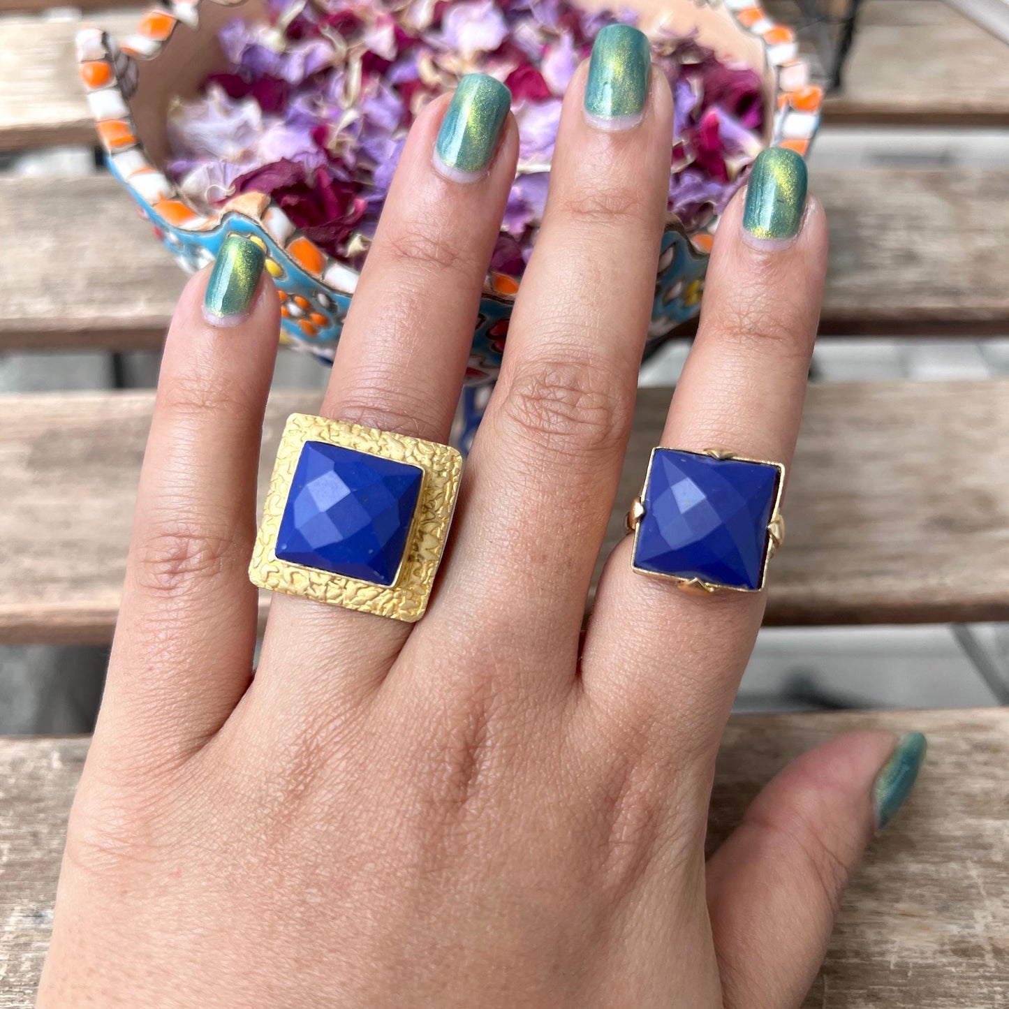 The Enache Blue Lapis Gold Ring TheEnache