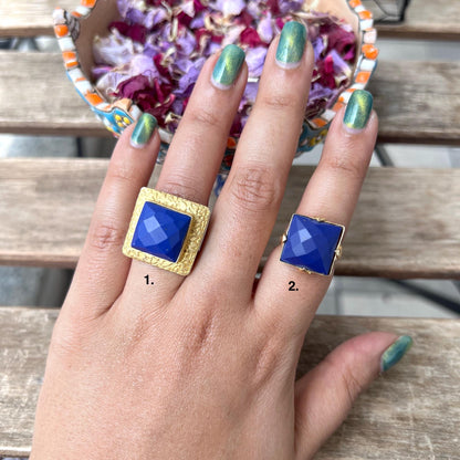 The Enache Blue Lapis Gold Ring TheEnache