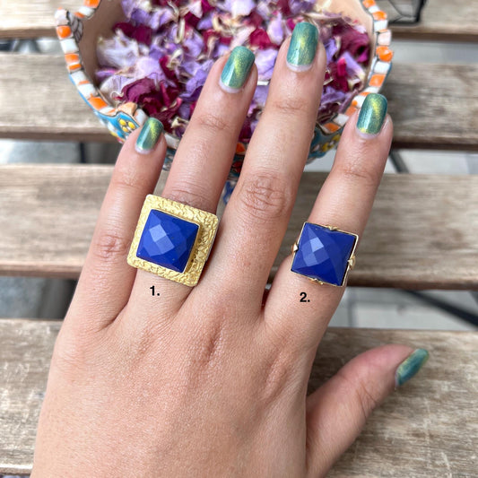 The Enache Blue Lapis Gold Ring TheEnache