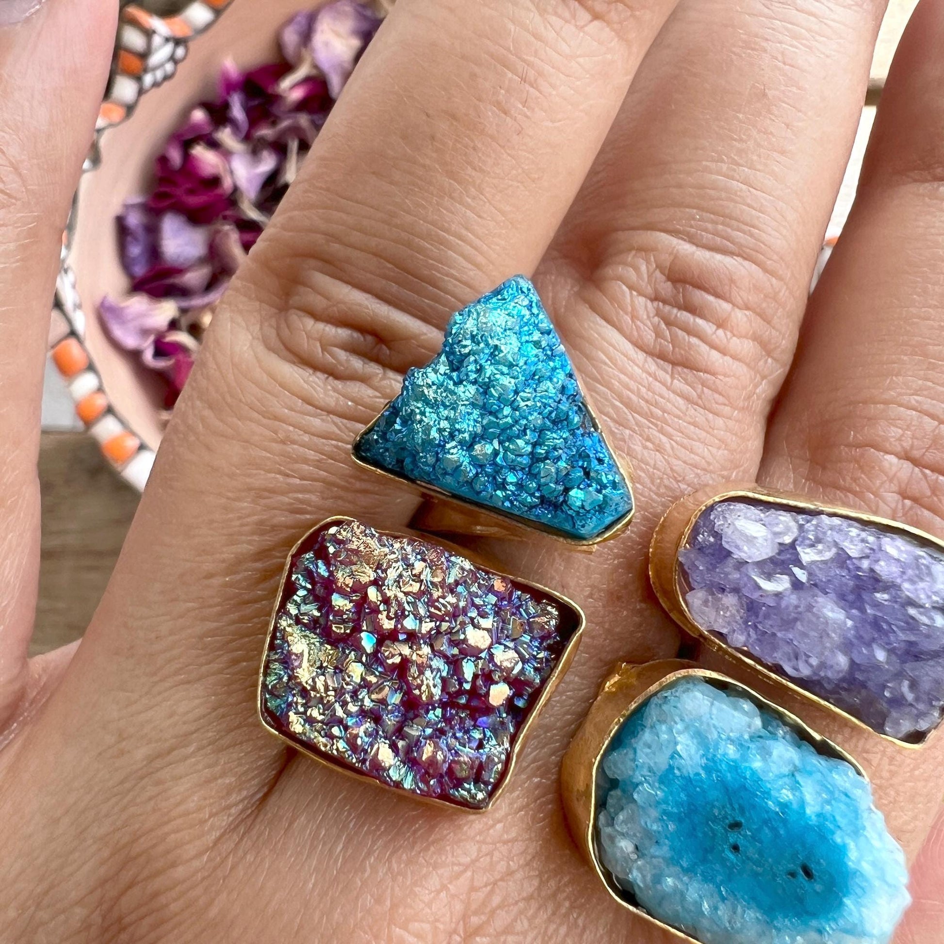 The Enache Blue Multi Stone Ring TheEnache