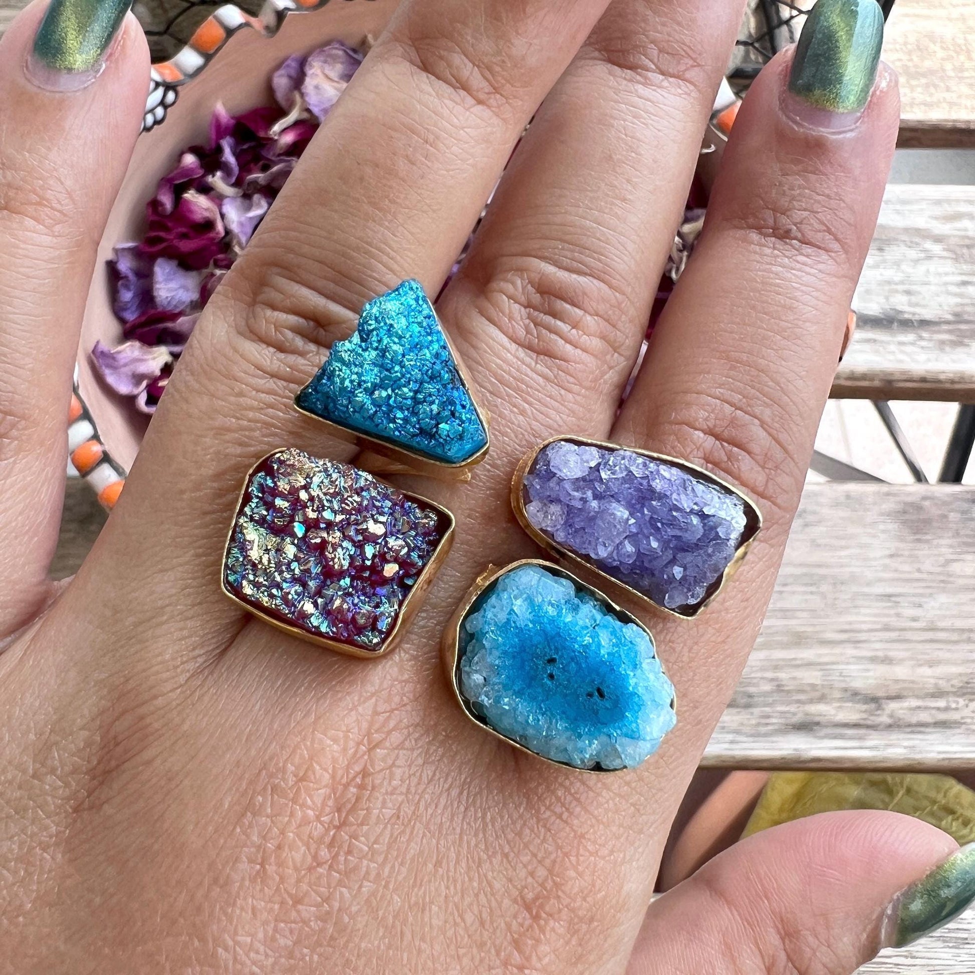 The Enache Blue Multi Stone Ring TheEnache
