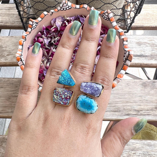 The Enache Blue Multi Stone Ring TheEnache