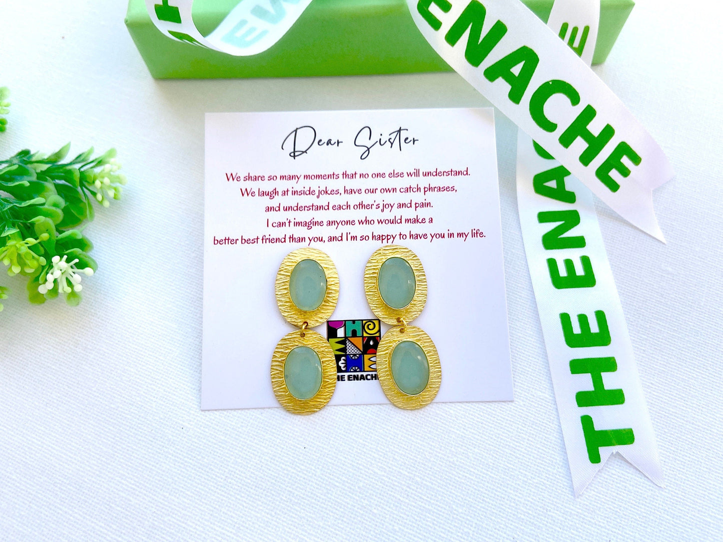 The Enache Chalcedony Gold Earrings TheEnache