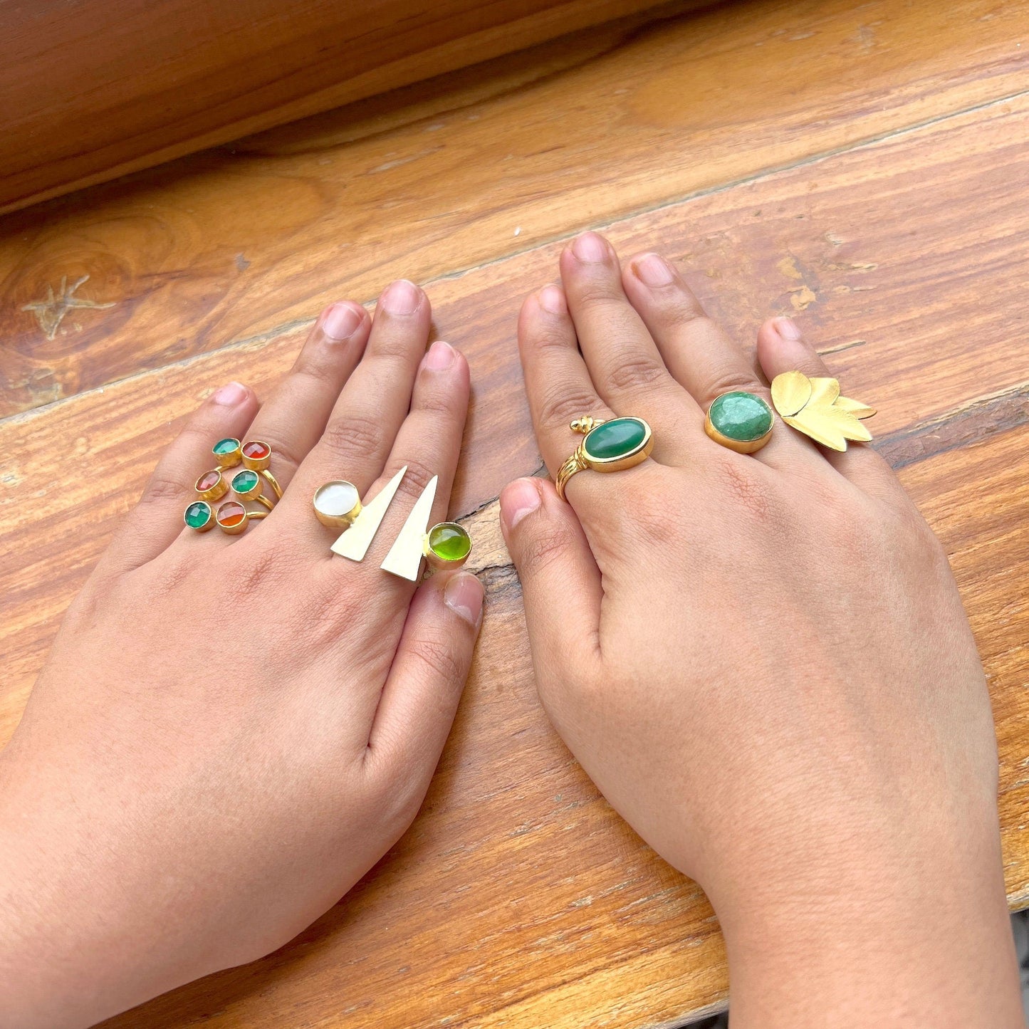 The Enache Chunky Multi Stone Ring TheEnache