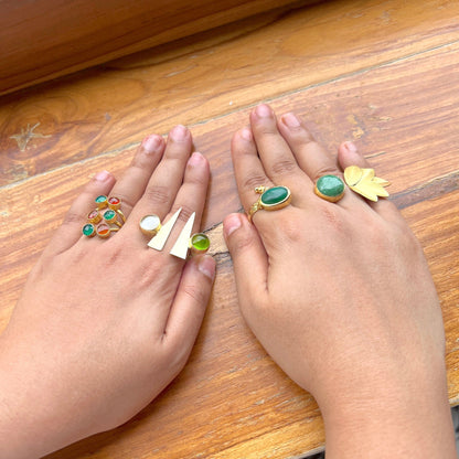 The Enache Chunky Multi Stone Ring TheEnache