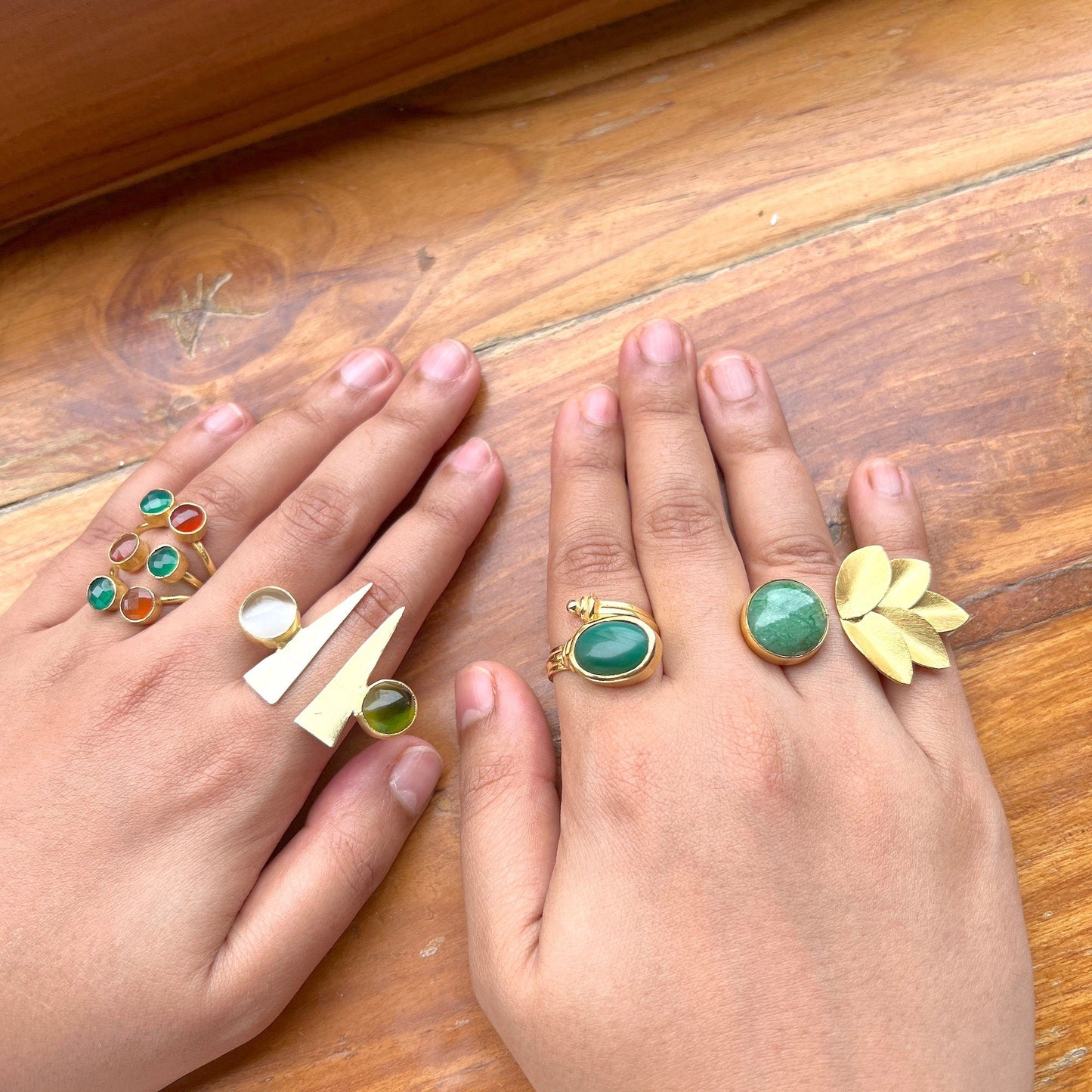 The Enache Chunky Multi Stone Ring TheEnache