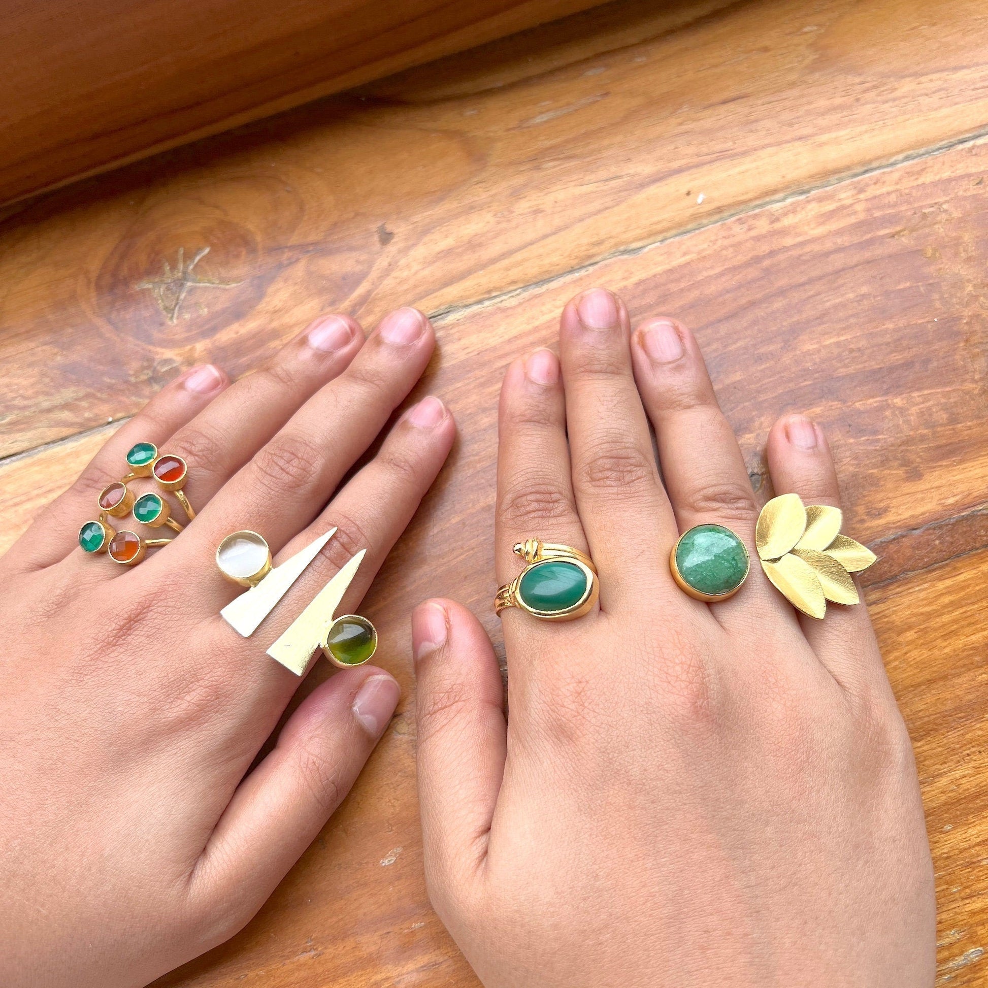 The Enache Chunky Multi Stone Ring TheEnache