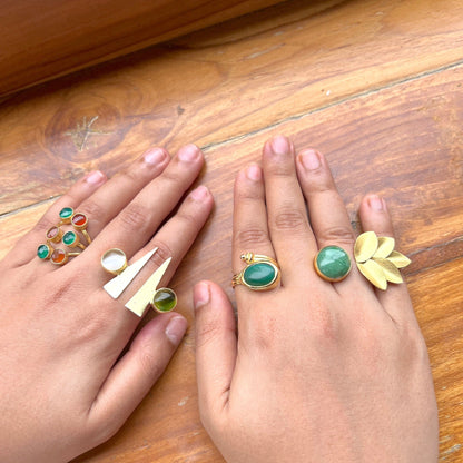 The Enache Chunky Multi Stone Ring TheEnache