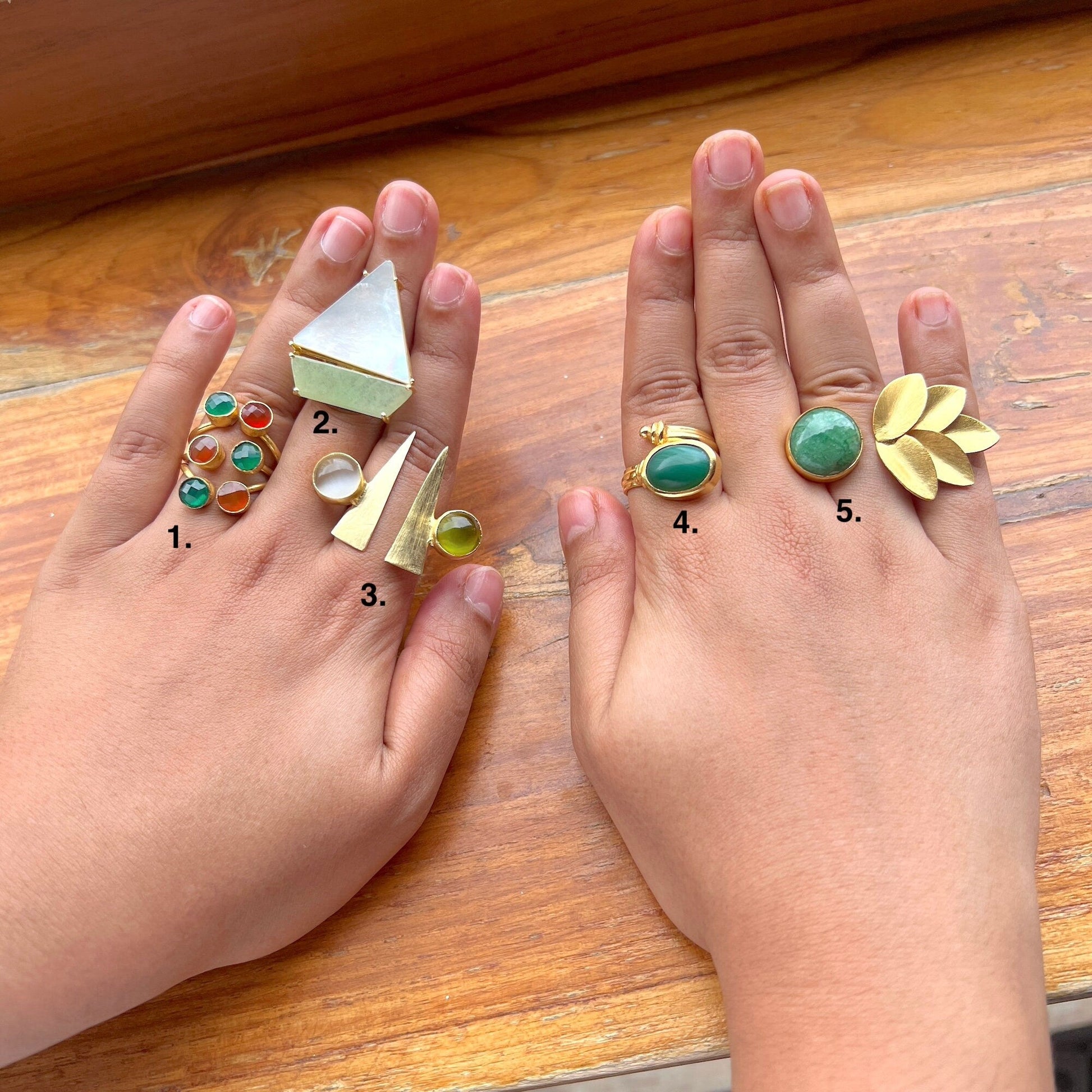 The Enache Chunky Multi Stone Ring TheEnache