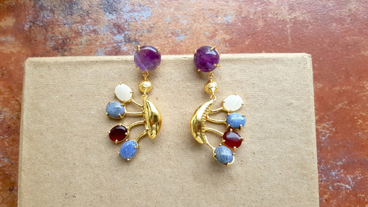 The Enache Cowrie Shell Beach Earrings TheEnache