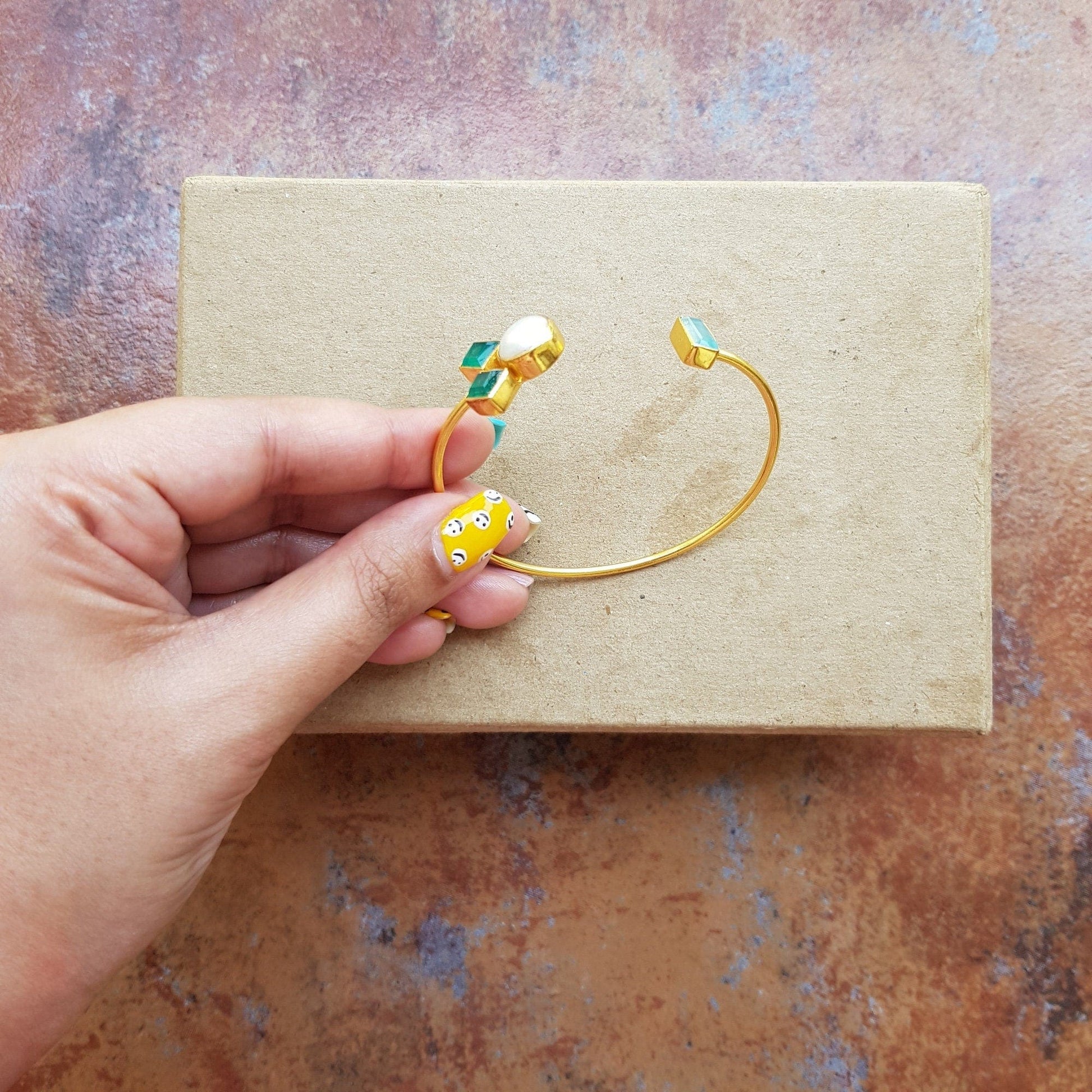 The Enache Dainty Gemstone Stack Bracelet TheEnache