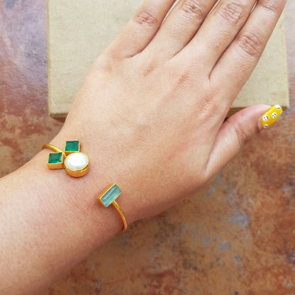 The Enache Dainty Gemstone Stack Bracelet TheEnache