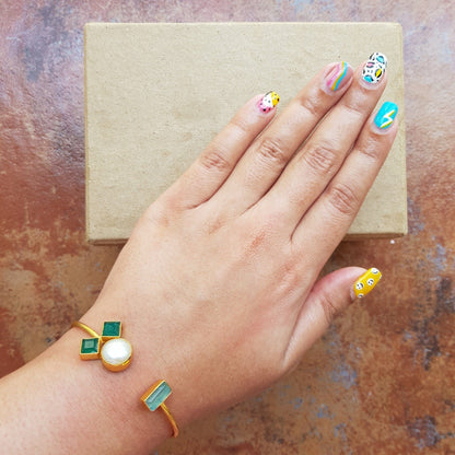 The Enache Dainty Gemstone Stack Bracelet TheEnache