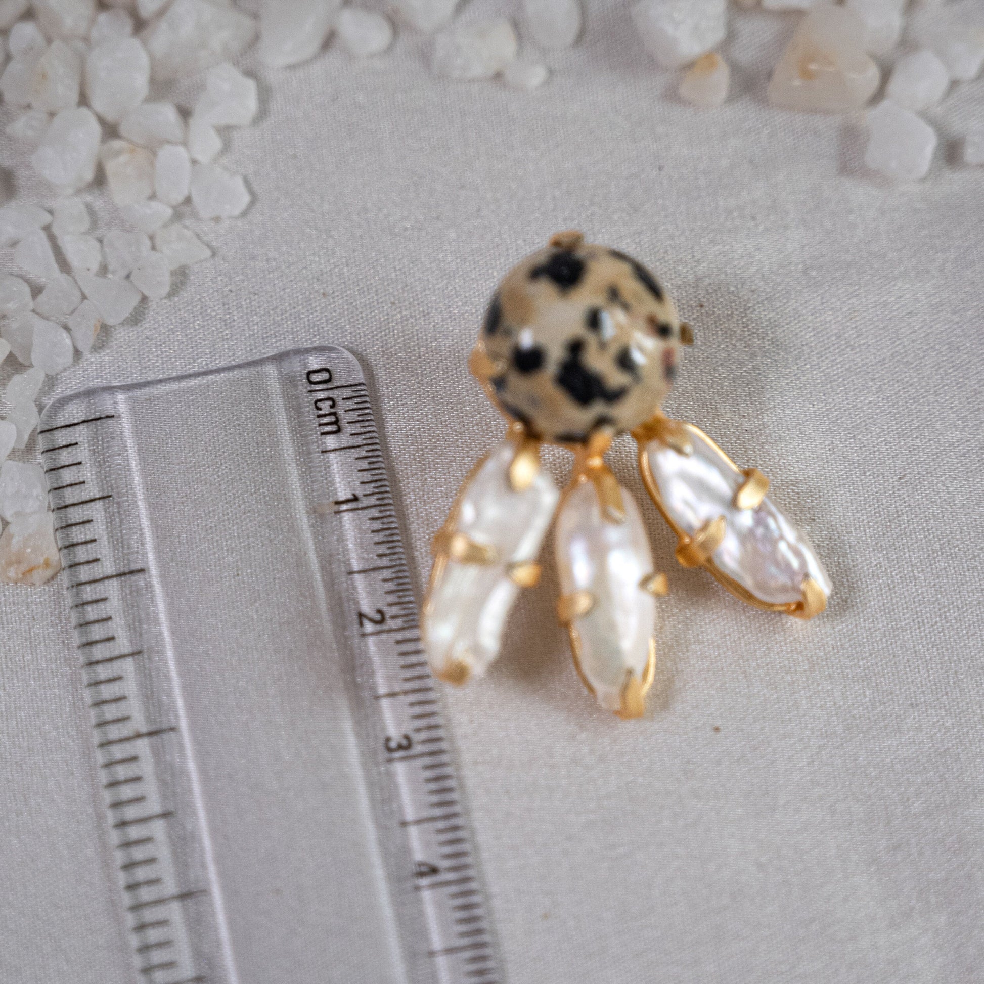 The Enache Dalmatian Jasper Studs TheEnache