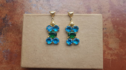 The Enache Emerald Crystal Earrings TheEnache