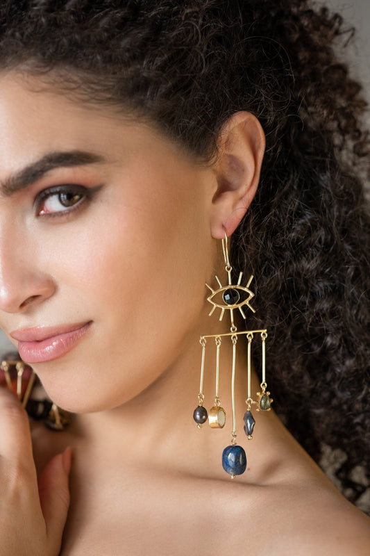 The Enache Evil Eye Dangle Earrings TheEnache