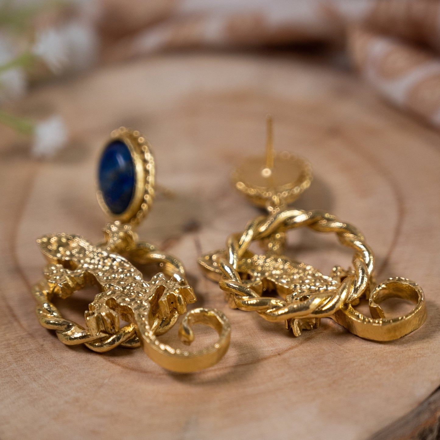 The Enache Gecko Lizard Dangling Earrings TheEnache