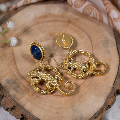 The Enache Gecko Lizard Dangling Earrings TheEnache