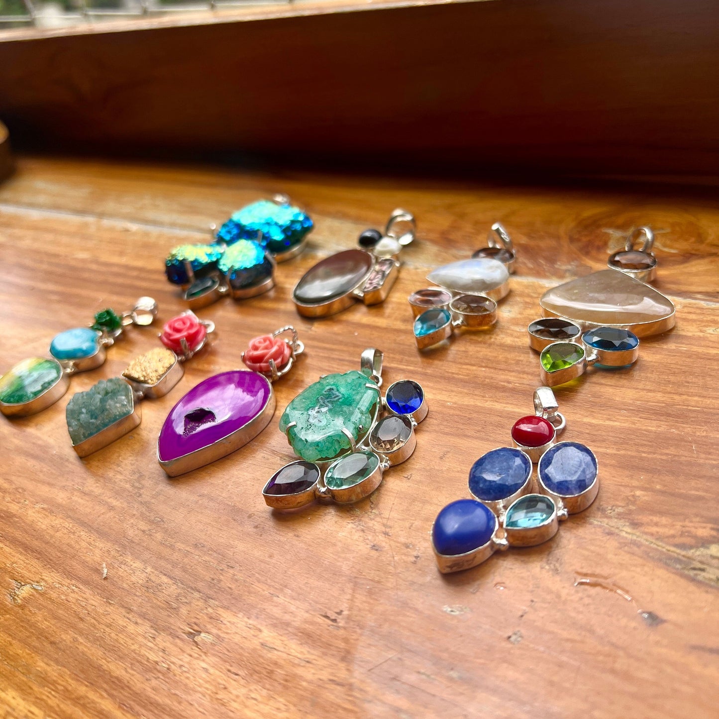 The Enache Gemstone Pendant Necklace TheEnache