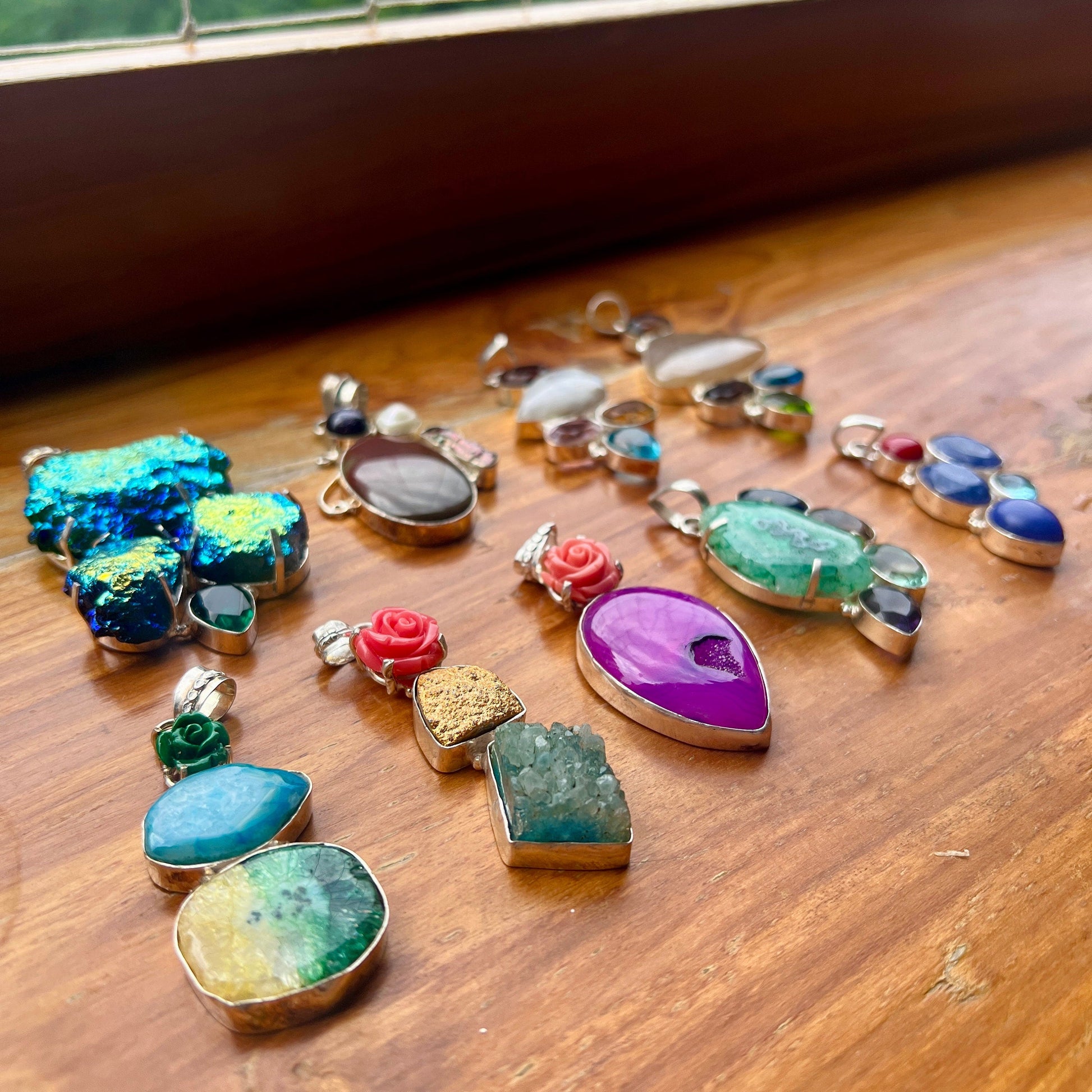 The Enache Gemstone Pendant Necklace TheEnache