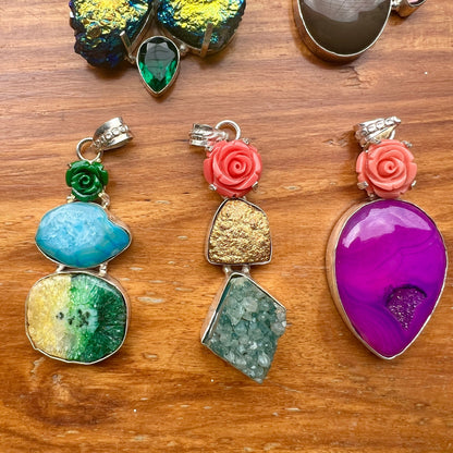 The Enache Gemstone Pendant Necklace TheEnache