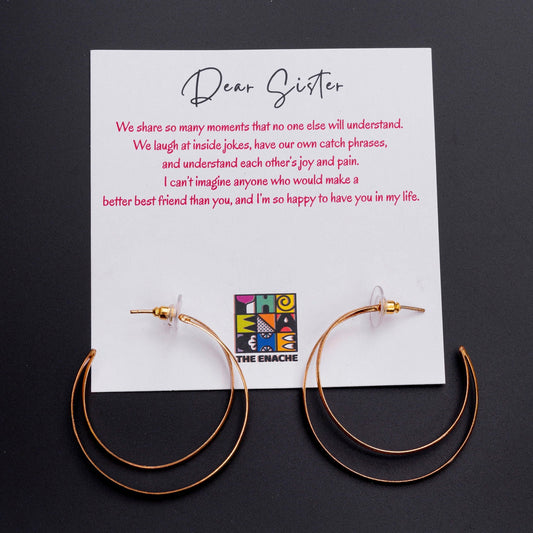 The Enache Gold Crescent Moon Earrings TheEnache