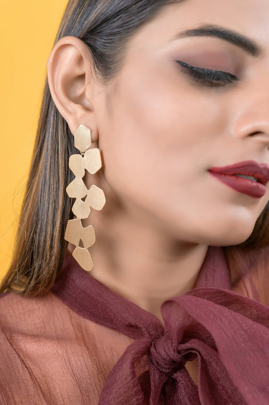 The Enache Gold Waterfall Earrings TheEnache