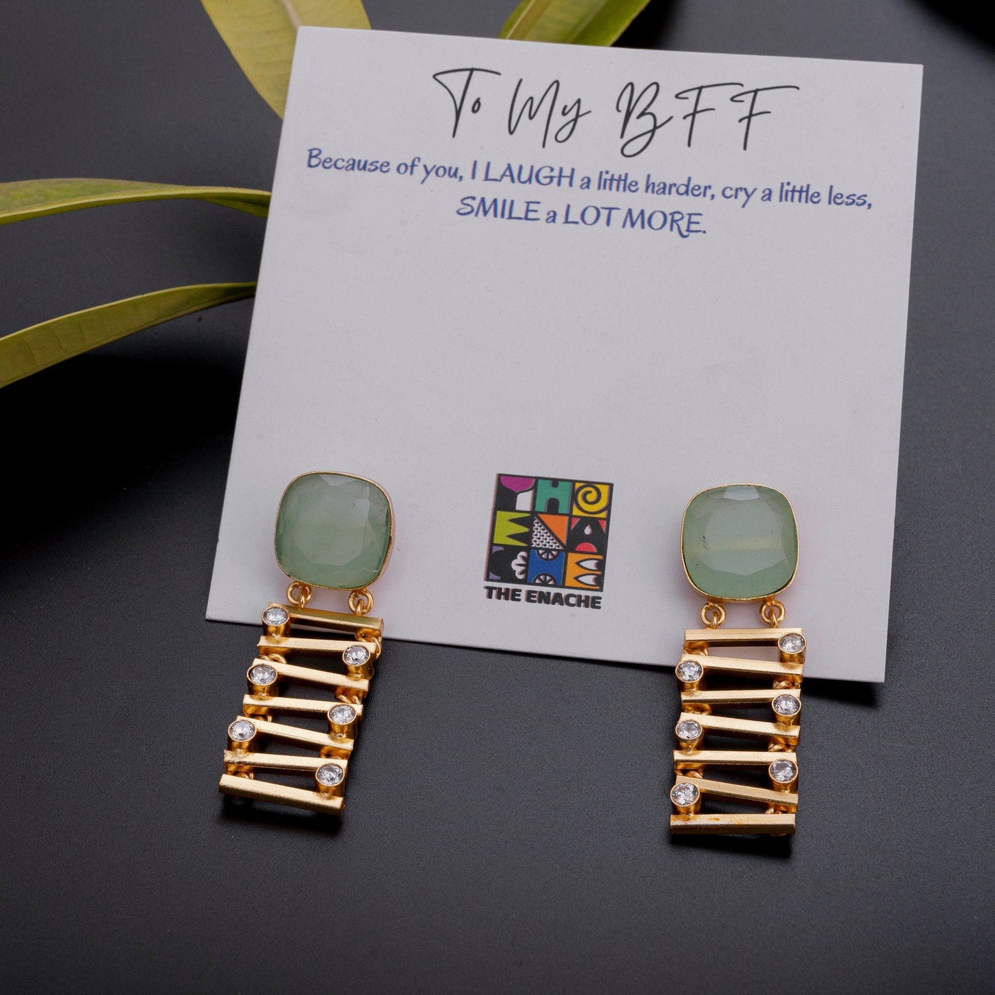 The Enache Gold Zig Zag Earrings TheEnache